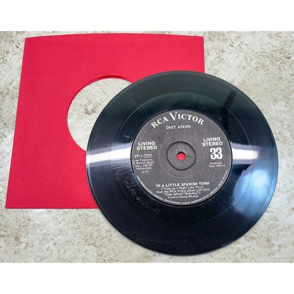 Chet Atkins Jukebox Compact 33 Country Lambeth Walk / In a Little Spanish Town - Picture 3 of 6